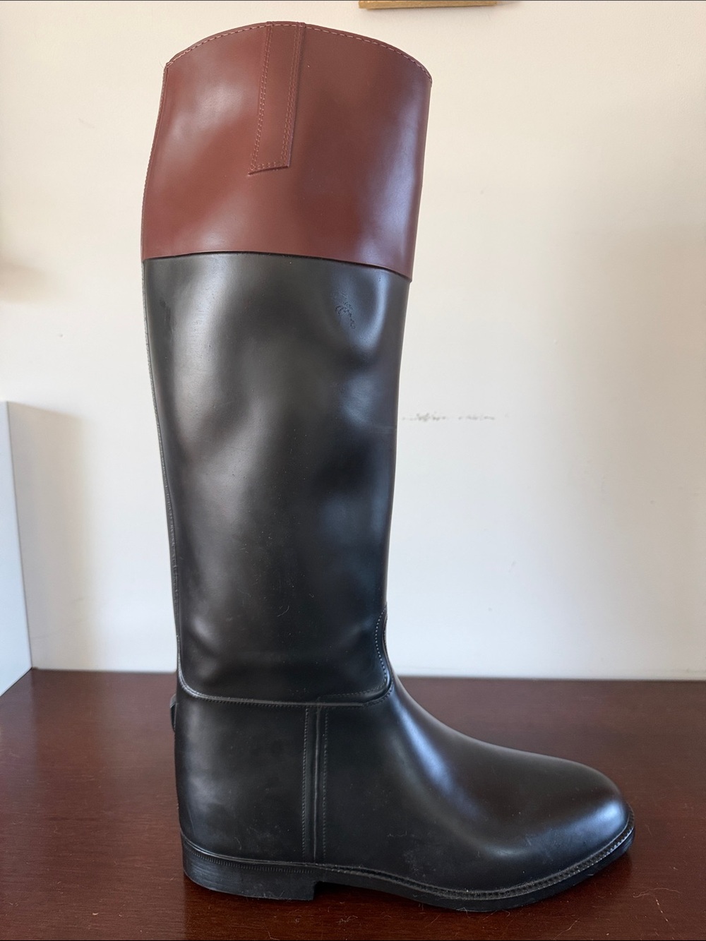 AIGLE Coupe Saumer Jumping Horseback Riding Boots Equestrian France Rubber US 10 - Picture 4 of 16